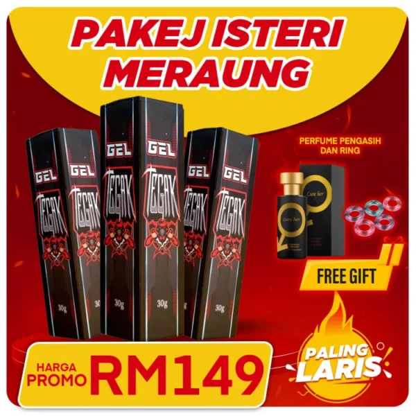 3 BOTOL GEL TEGAK